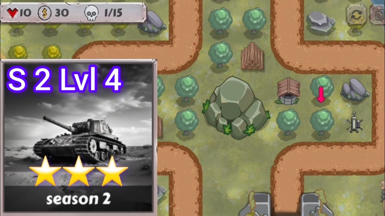 Battle Strategy: Tower Defense (2024) // Season 2 Level 4 ⭐⭐⭐