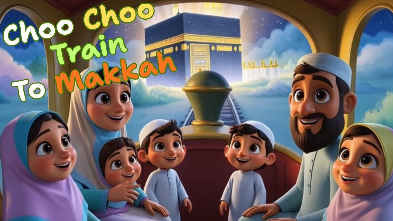 Choo Choo Train to Makkah| Islamic Kids Song | Muslim kids #deenkids #islamiclearningforkids 