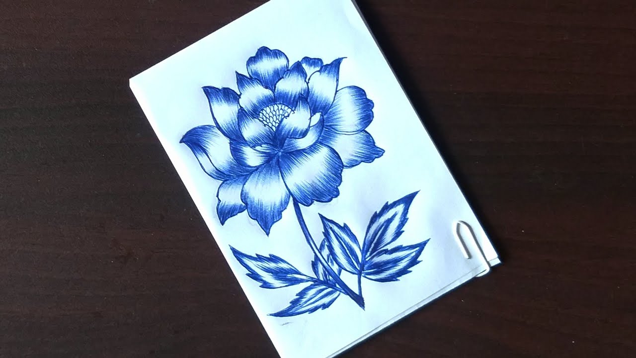 easy rose drawing // how to draw a rose flower easily step by step