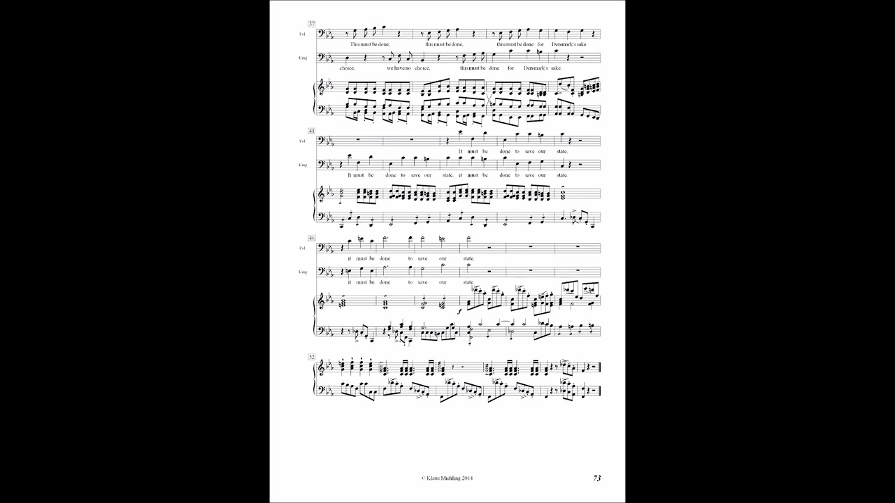 Klaus Miehling: Hamlet, Nr. 28: Duetto