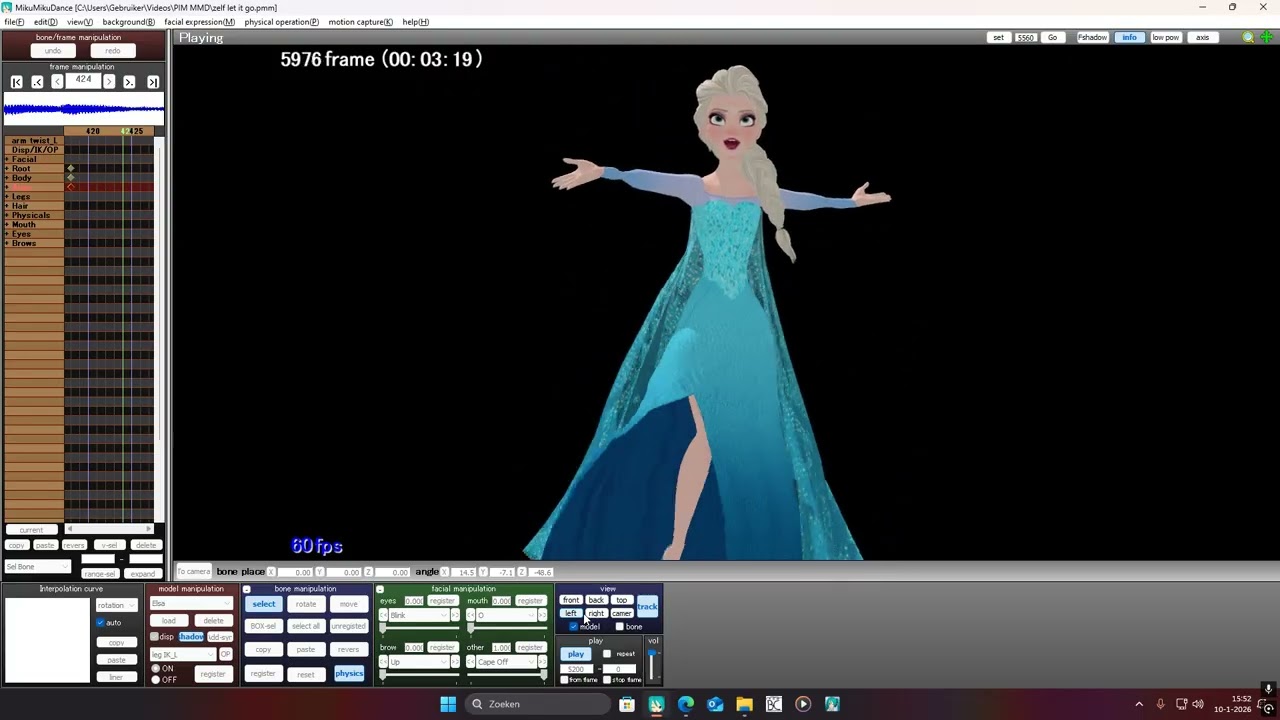 mmd let it go Wip