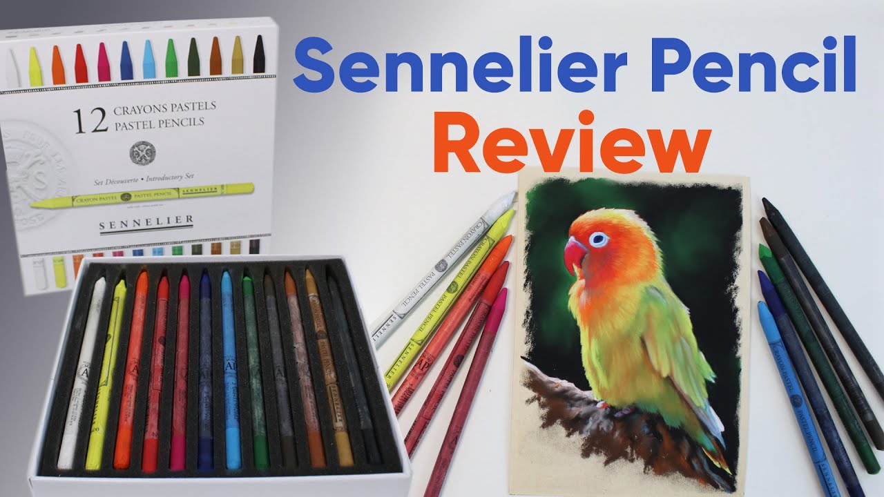 Sennelier Woodless Pastel Pencils Review and Demo