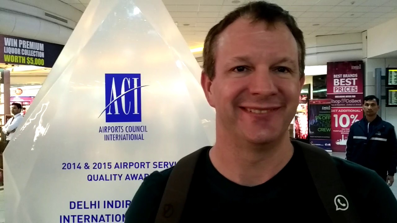 Co-Founder of WhatsApp, Brian Acton at Delhi Airport.