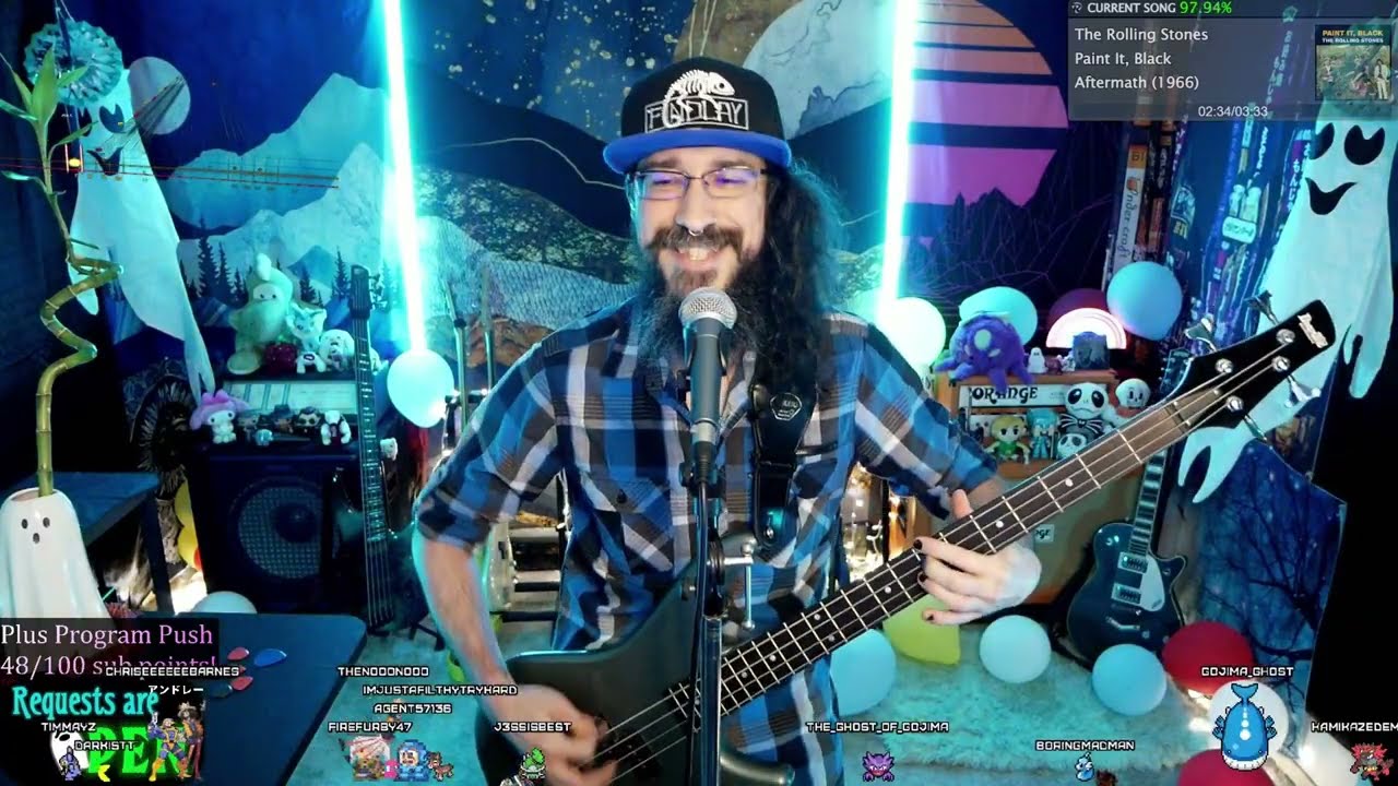 The Rolling Stones - Paint it, Black | Vocal and Bass Cover via Rocksmith!