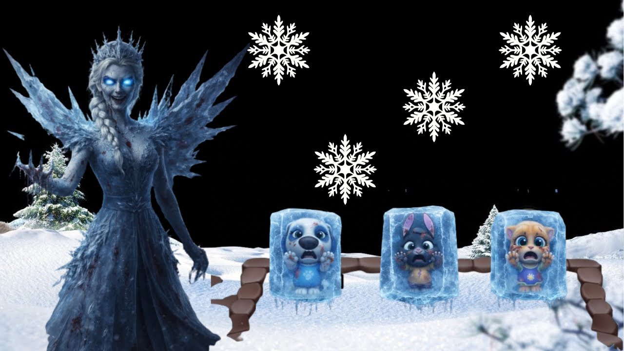 WADIDAWW !!! ADA MONSTER FROZEN MENYERANG TOM ANGELA DAN TEMAN TEMAN DIRUMAHNYA