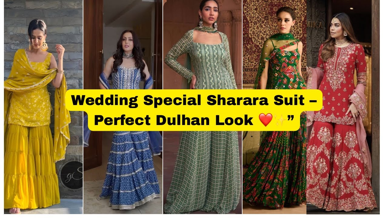 😱Sabse Zyada Search Hojane Wale Sharara Suit Designs✨#viralvideo#fashiontrend#sharara#shararasuit 