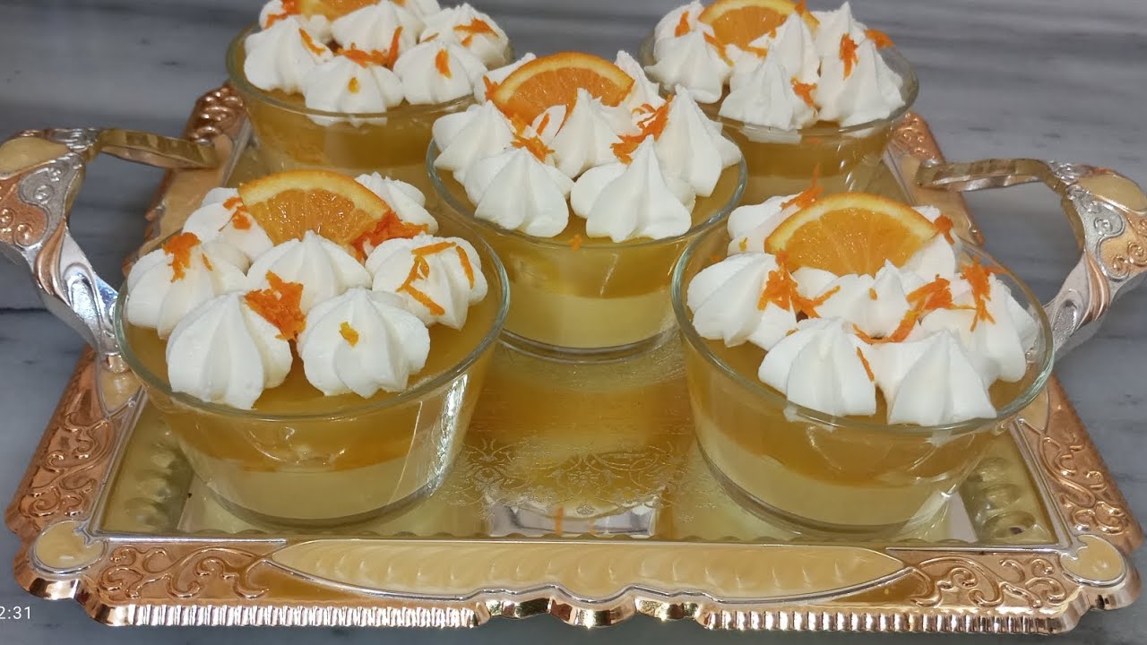 شاف سالي dz/ تحلية بالبرتقال 🍊 روعة 😋 و تبرد على قلب ❤️ تليق لصهرات رمضان 🌙✨
