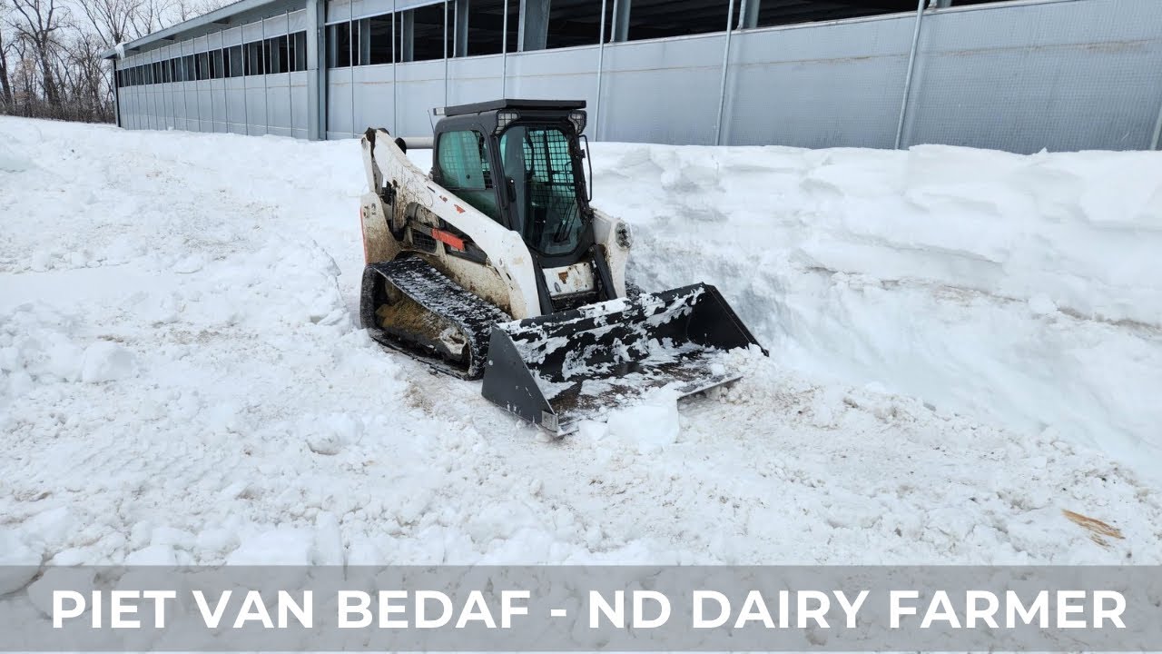 Moving Snow to Prevent Barn Curtain Collapse: Another Blizzard (78)