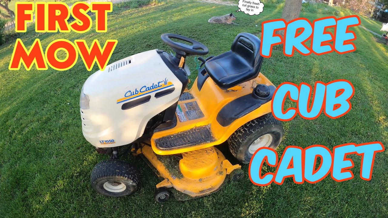 FIRST MOW with the FREE Cub Cadet LT1050