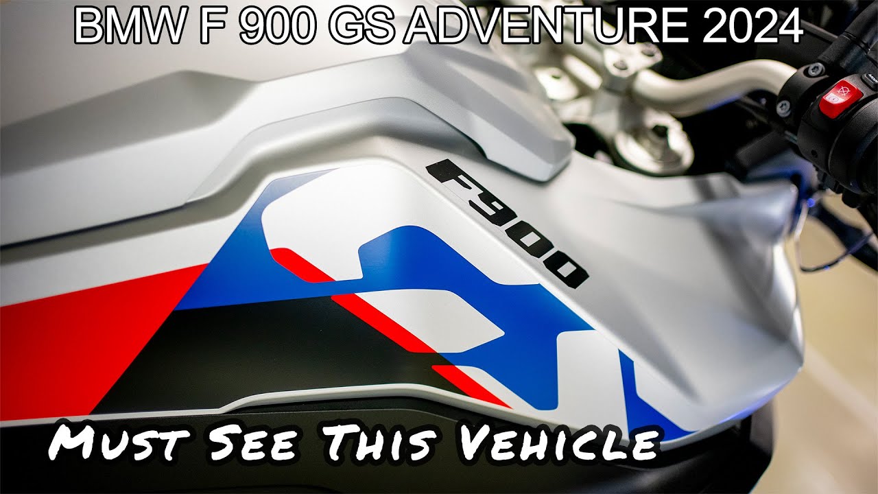 BMW F 900 GS Adventure 2024 New motorbike from BMW Motorrad, walkaround and detail, engine sound.