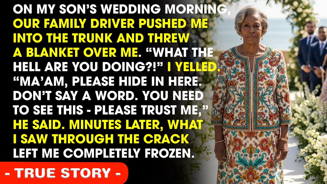 “Hide in the Trunk,” The Family Driver Said On My Son’s Wedding Morning—What I Saw Froze Me