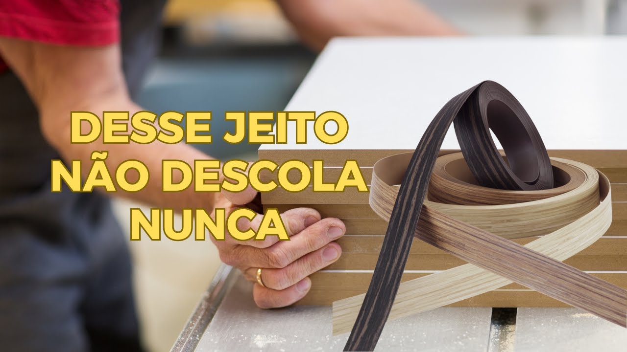 como colar fita de borda de forma manual no MDF! (corte, aplicação de cola e acabamento) Filetamento