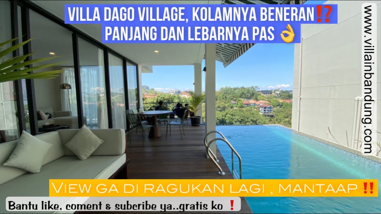 Villa Dago Village, Villa berkualitas❗️Kolamnya beneran ( panjang dan lebar pas ) view mantap❗️