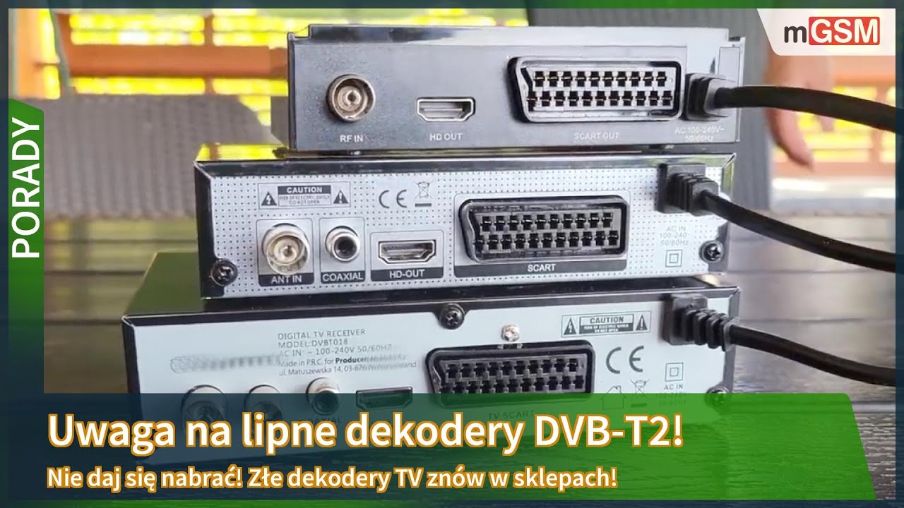 Uwaga na dekodery! Nie każdy pozwoli oglądać TV!