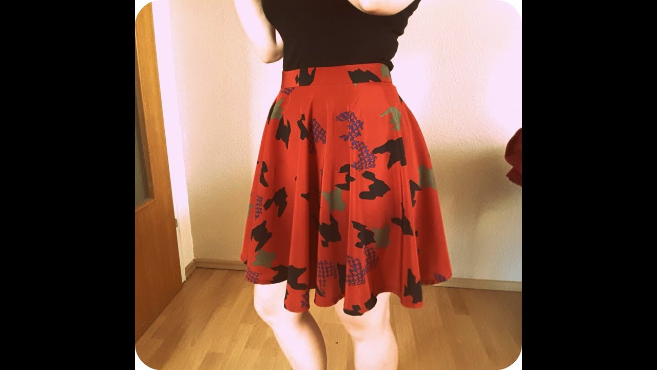Skaterrock / Tellerrock selber nähen (geeignet für Nähanfänger)👗 ✂️