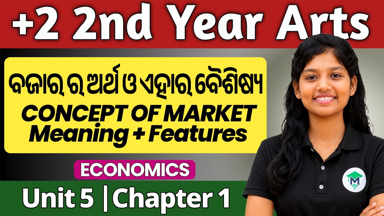 +2 2nd Year Arts Economics Unit 5 Chapter 1 | Concept of Market Meaning & Features