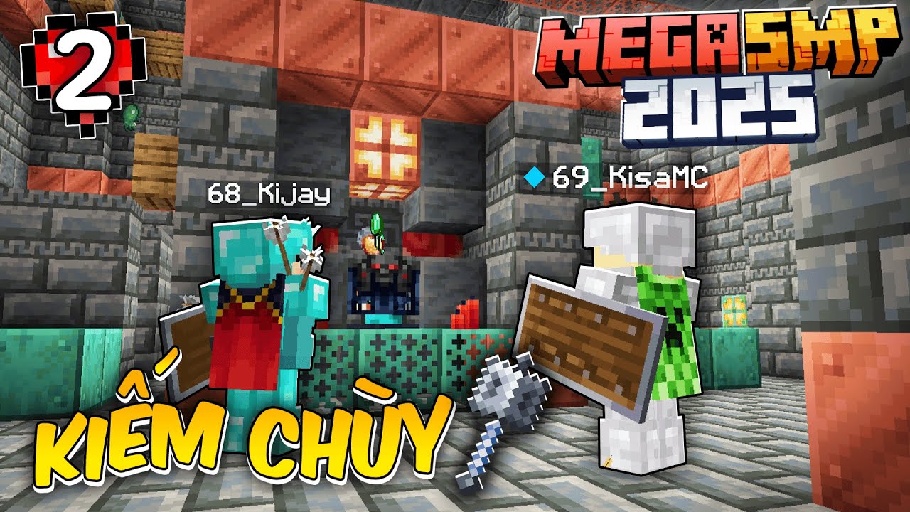 Minecraft MEGA SMP 2025 Tập 2: T&igrave;m Kiếm Vũ Kh&iacute; Lợi Hại Nhất Của M&igrave;nh!!!