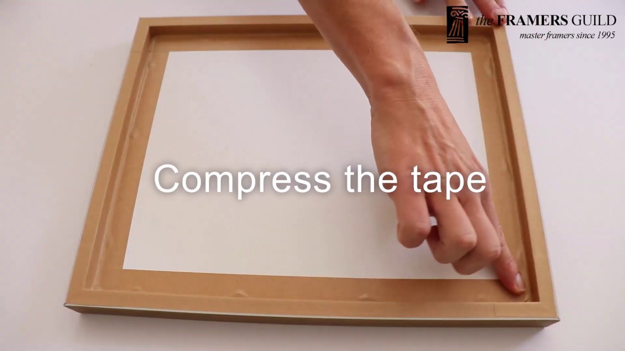 How to tape the back of your picture frame like a pro