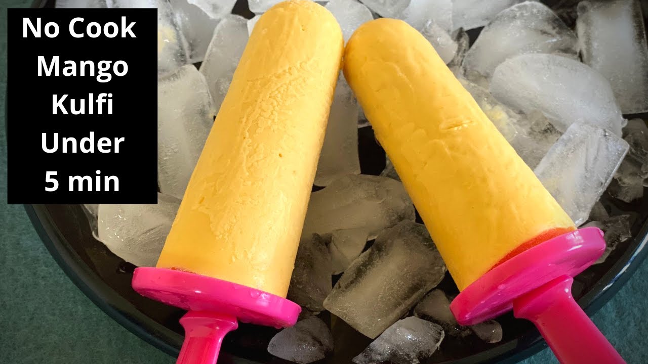 Mango Kulfi under 5 min | No cook, No churn, No cornflour Mango ice cream Recipe |  | Summer kulfi