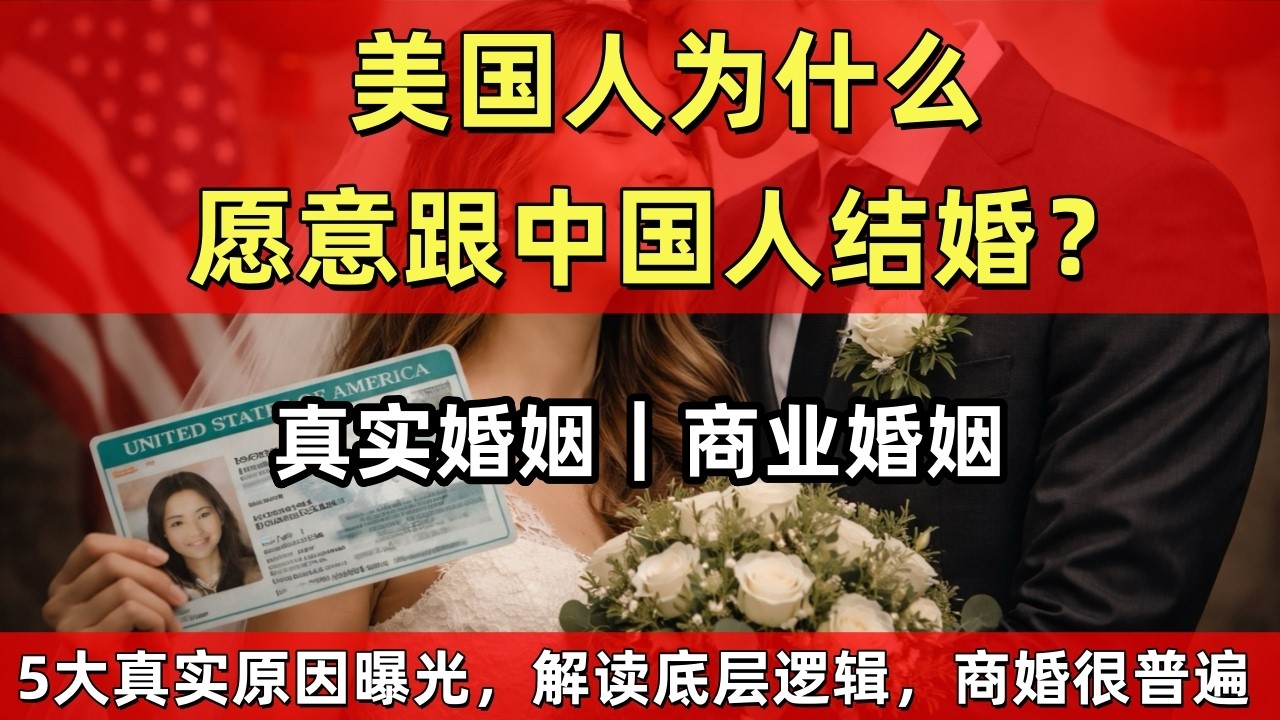 美国公民为什么愿意和中国人结婚？很多人没看懂的真实原因