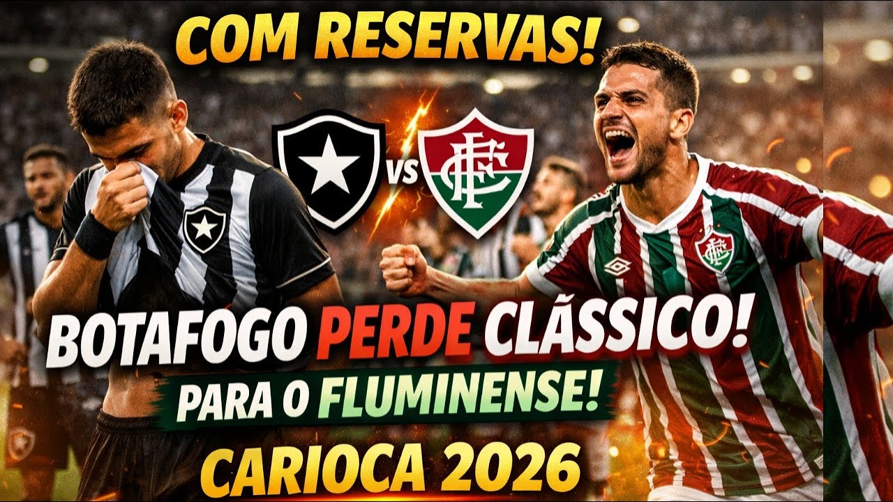 Com Reservas, Botafogo Cai no Clássico! Fluminense Vence no Nilton Santos | Carioca 2026