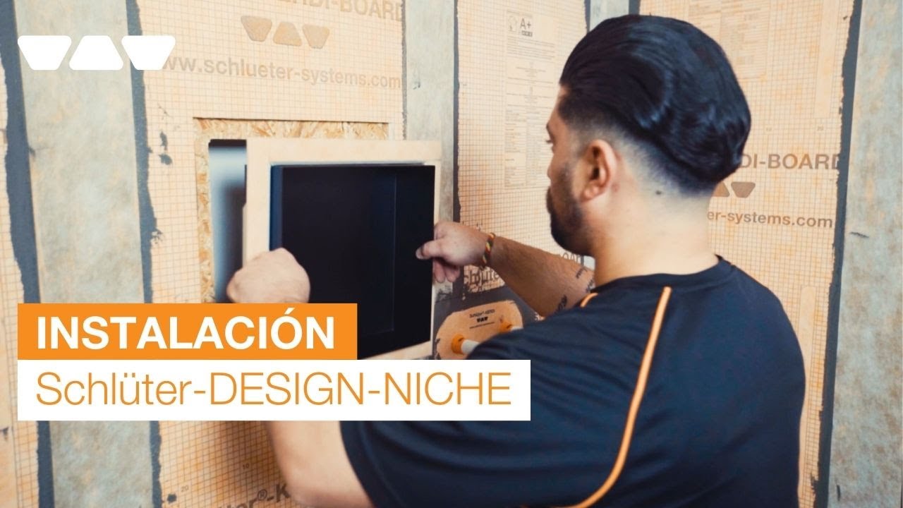 Schlüter-DESIGN-NICHE: Hornacinas de diseño en colores TRENDLINE | Vídeo de instalación