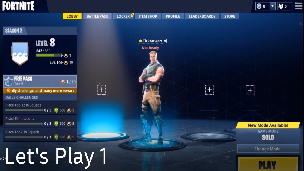 Fortnite | Let's Play 1| Dying a lot