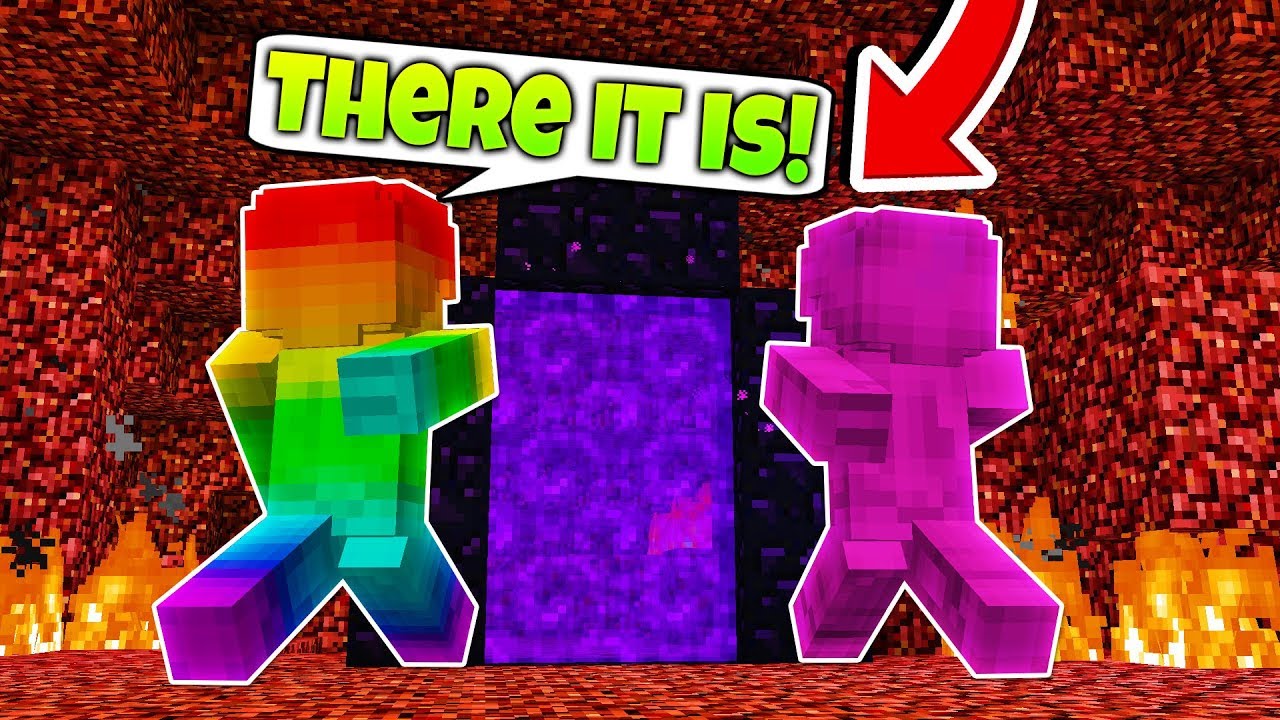 Steve Saga Origins - NETHER PORTAL HUNT