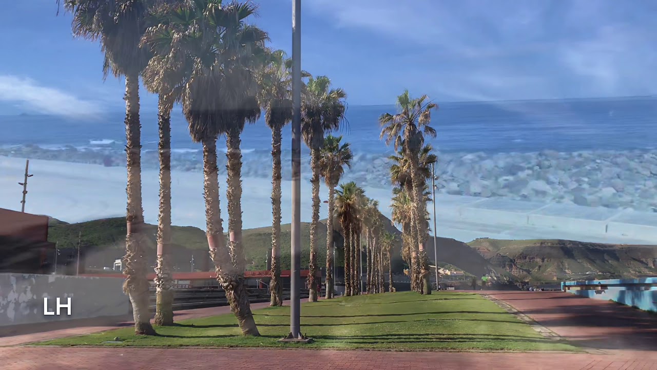 PLAYA DE LAS CANTERAS Y EL CATAMARAN POR LUIS HERNÁNDEZ