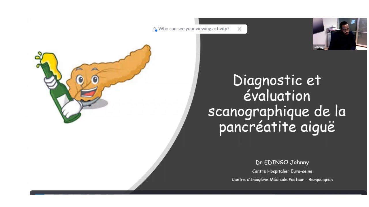 Diagnostic et évaluation scanographique de la pancréatite aiguë