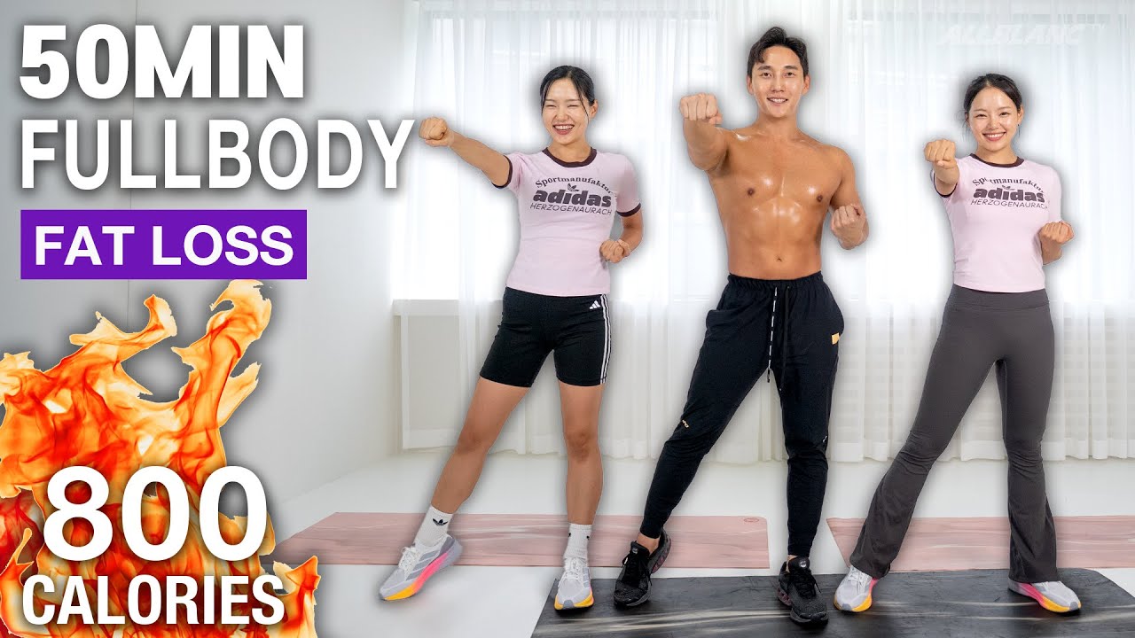 [체지방 삭제✂️] 멈출 수 없어요! 흥나는 50분 전신 운동 | 50MIN FAT BURNING WORKOUT with @흥둥이
