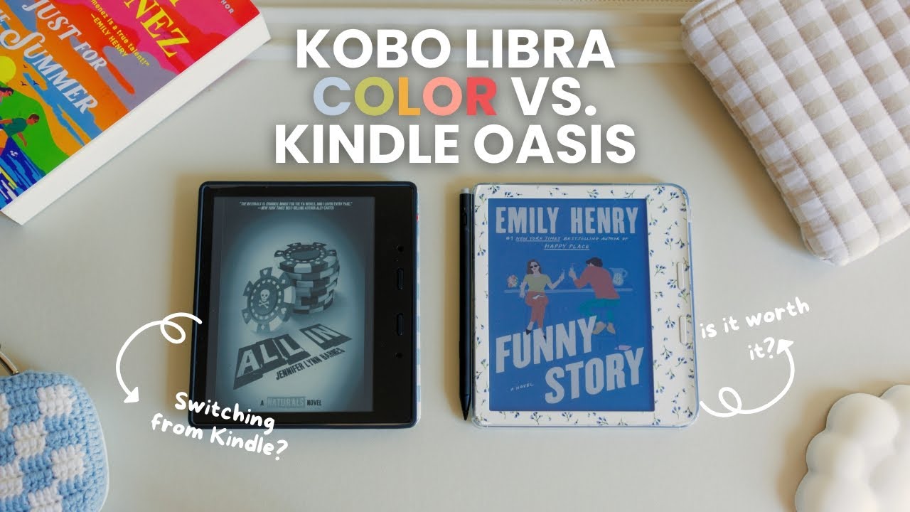 KOBO LIBRA COLOR Vs. My Kindle Oasis ✨ In-Depth Review, Comparison, and First Impressions! 🌈