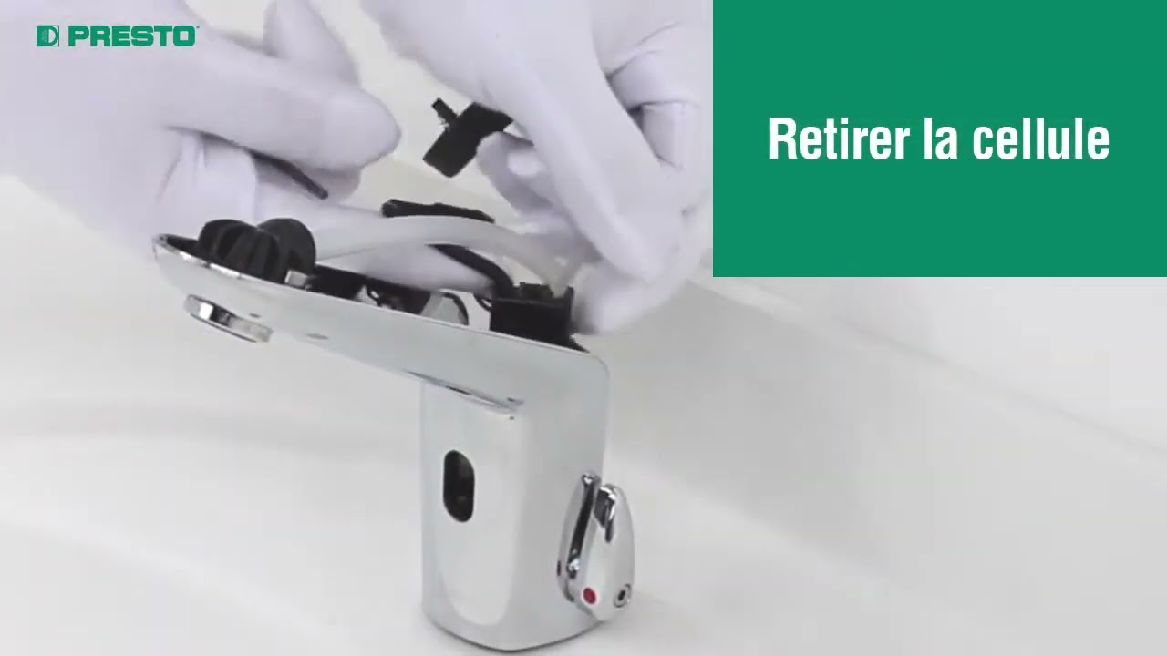 Presto - Remplacement de la cellule sur un robinet électronique Volta