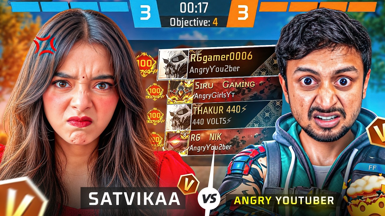 SATVIKA PRANK ON ANGRY YOUTUBER GONE WRONG😭🤯|| #prank #freefireindia #vbadge #satvik #annuplay