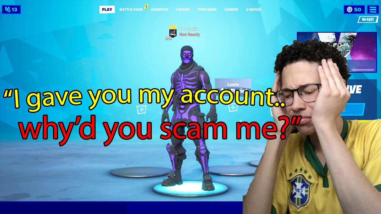 i surprised him with a OG skin account, then HE DID THIS 😠