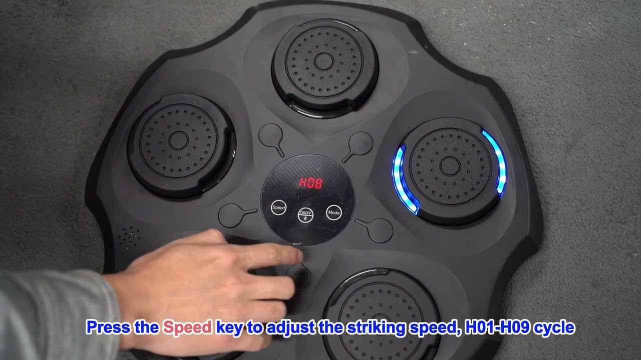 Instructions for using music boxing machine - 5 targets
