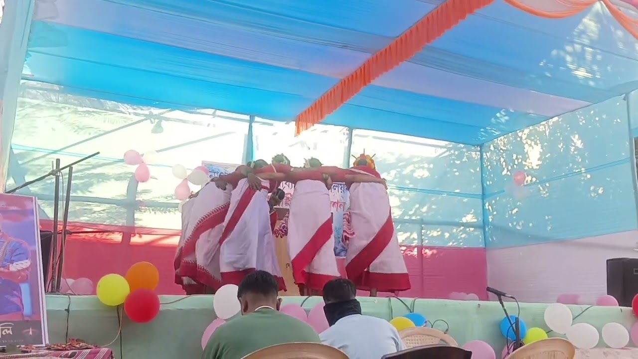 Jhumur dance at nagsankar high school(India,Assam)#stagedance #viral #alsopopular #jhumurdance 