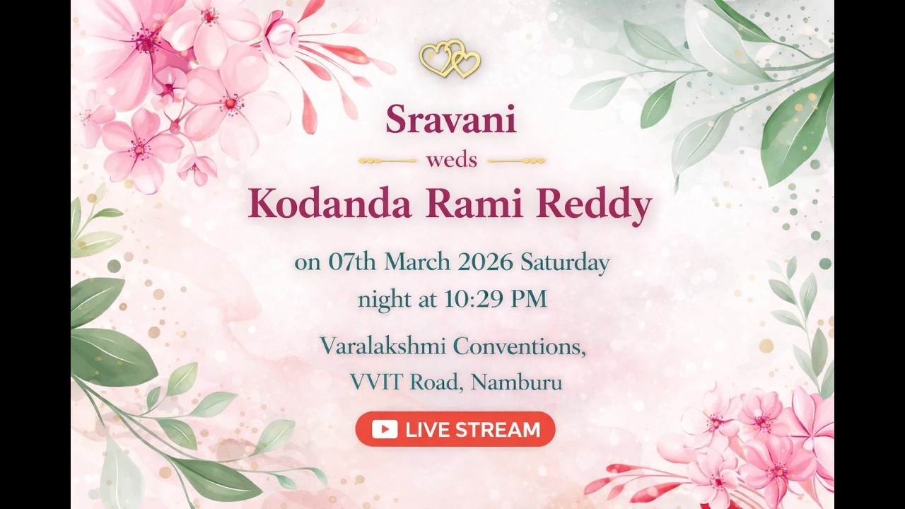 Sravani weds Kodanda Rami Reddy