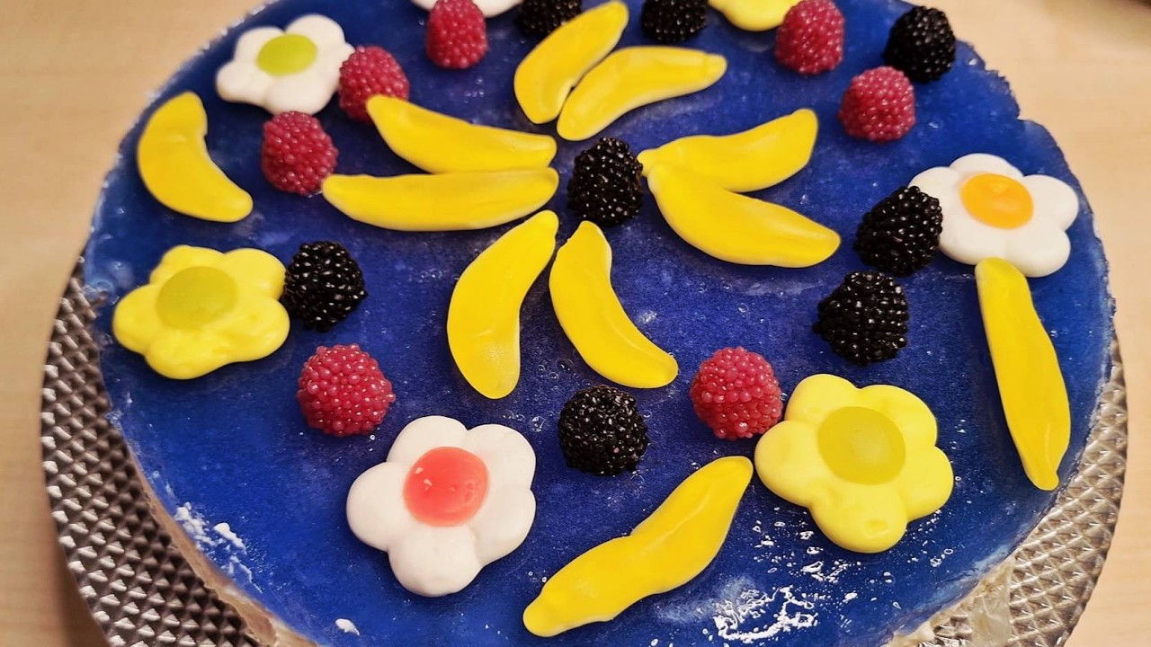 Fanta cake!!! Mango cream and Fanta cake for a children's party!!!