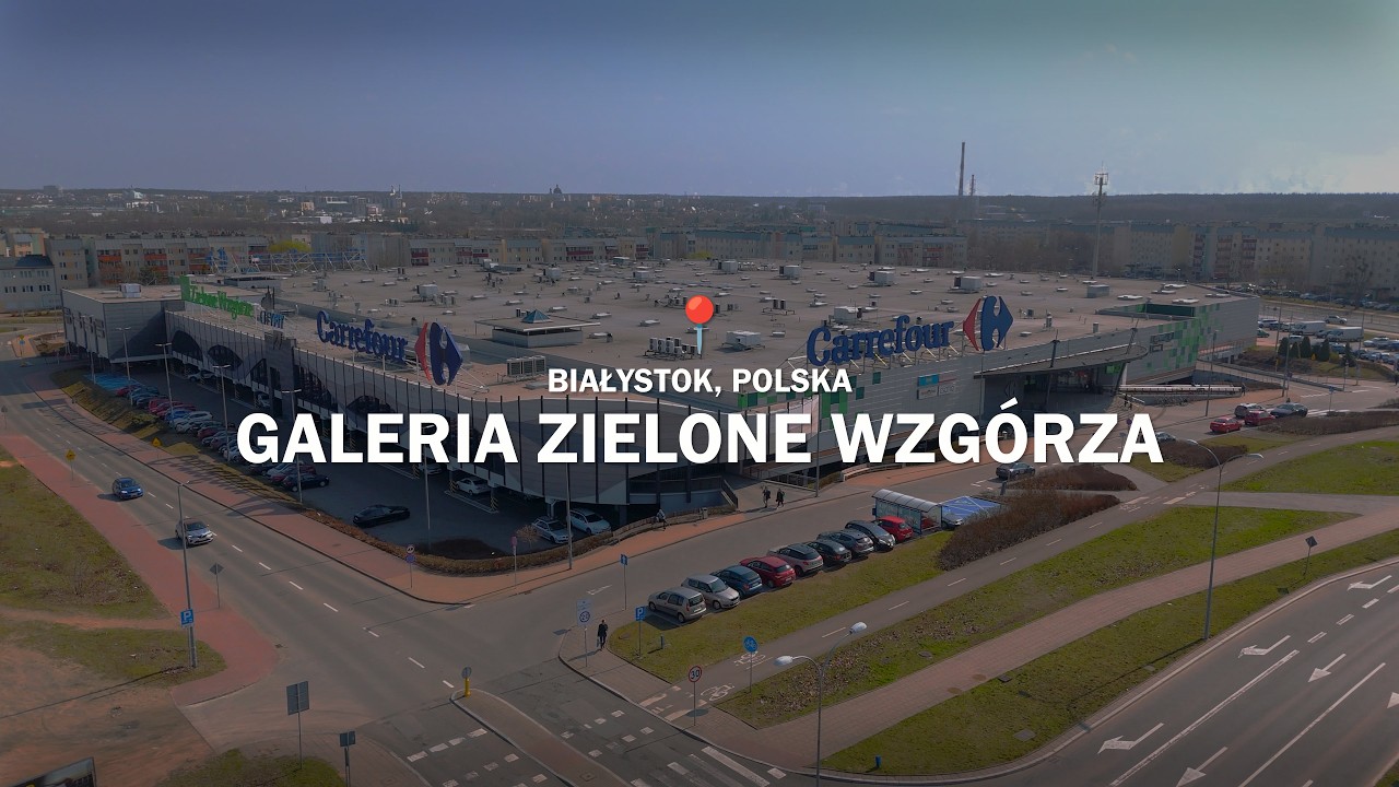 Galeria Zielone Wzg&oacute;rze w Białymstoku z lotu drona [4K]