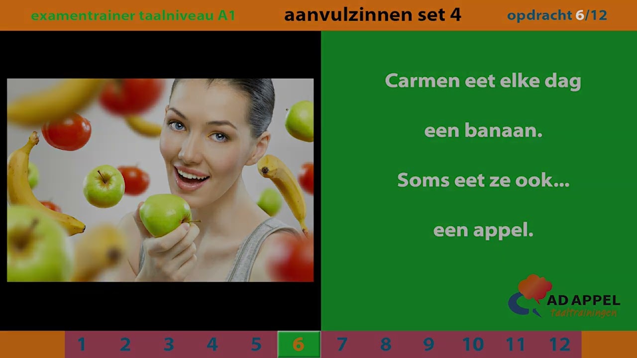 Inburgering A1 - examentrainer - Spreken - AANVULZINNEN Set 4