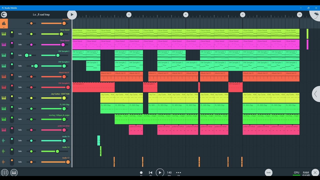 How to make Sad Lo-fi trap beat on FL studio mobile for beginners.