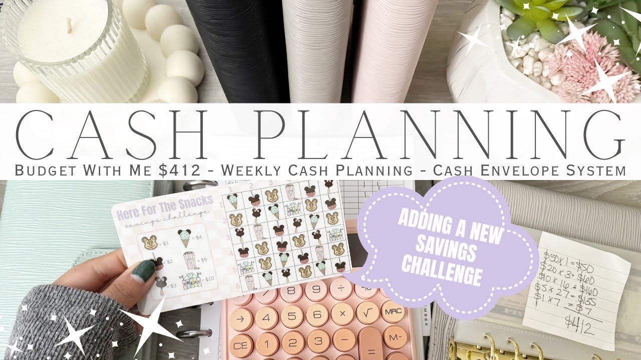 Budget With Me $412 Weekly Cash Planning & Happy Mail | Cash Envelope System | Sinking Funds Savings