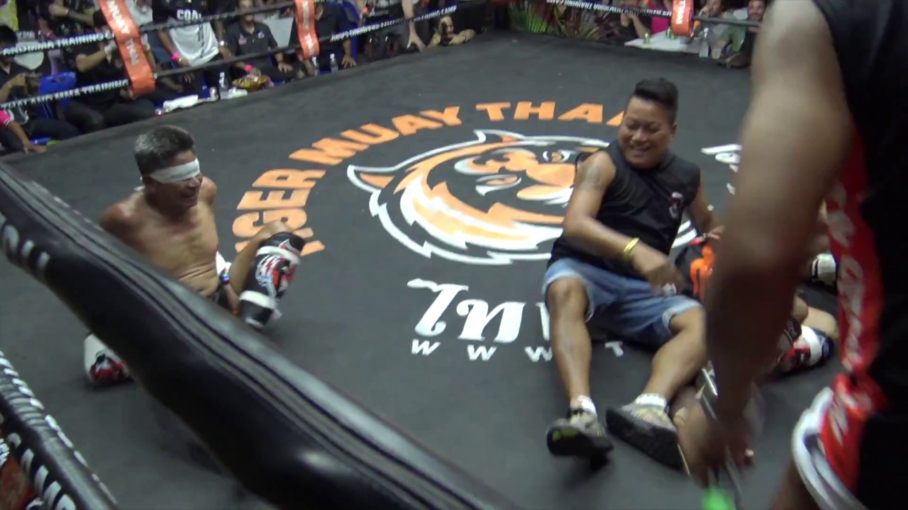 Blindfolded Fight: William (USA) vs Pranyai (Thailand)