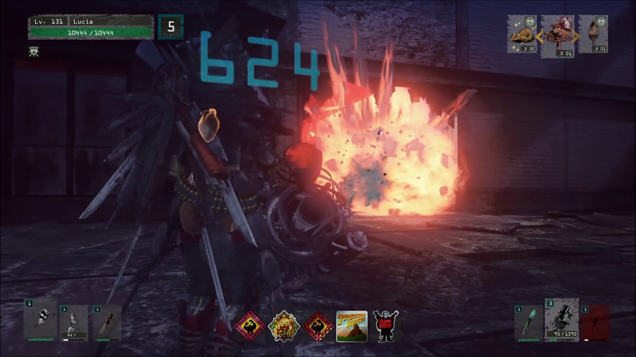 Let it Die # Testing Red Napalms M2G-87 Gun - Run to Floor 50