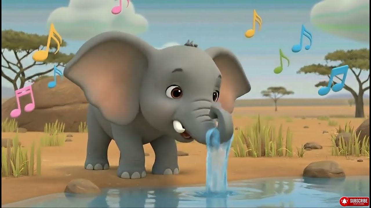 Lagu Gajah 🐘🎵 | Video Edukasi Hewan Liar untuk Anak PAUD & Balita