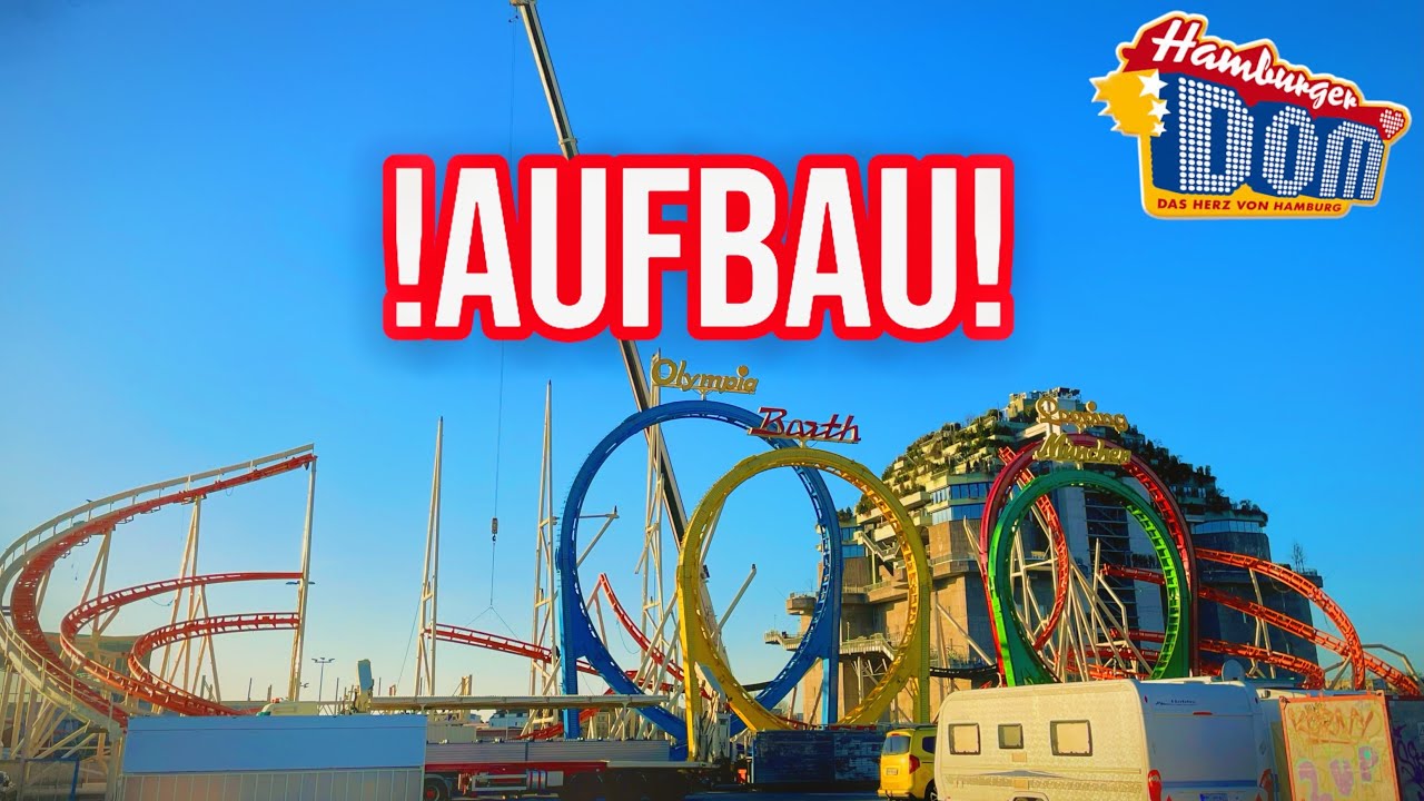 AUFBAU Fr&uuml;hlingsdom 2026 (1)- Olympia Looping baut schon auf! | 04.03.2026 | Vlog #15