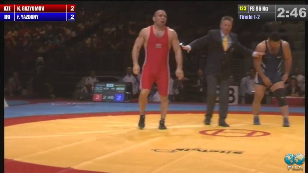 Reza Yazdani (IRI) vs Khetag Gazyumov (AZE) 96kg Final - 2013 World Wrestling Championships