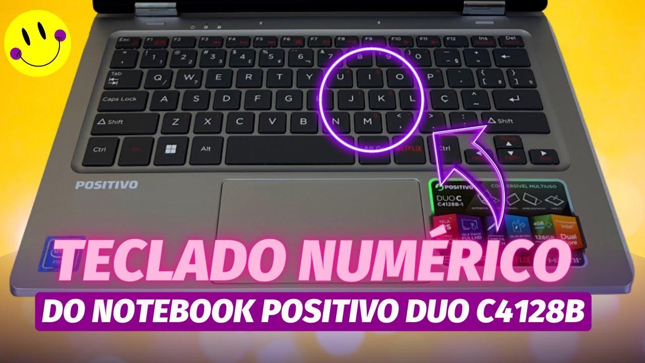 COMO ATIVAR OU DESATIVAR O TECLADO NUMÉRICO NO NOTEBOOK POSITIVO DUO C4128B