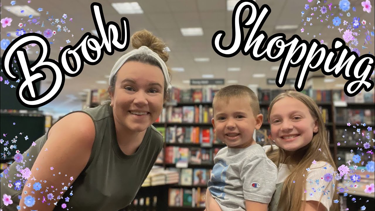 COME ON A BOOK SHOPPING ADVENTURE WITH US!: SHOPPING VLOG
